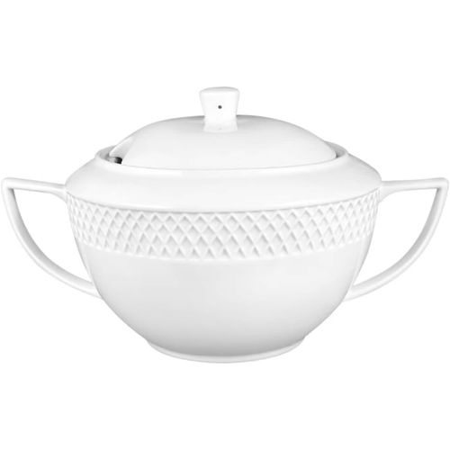 8682455437956 - Wilmax Terrine 2800 ml – Hitzebeständige Porzellan-Terrine für Suppe & Eintopf