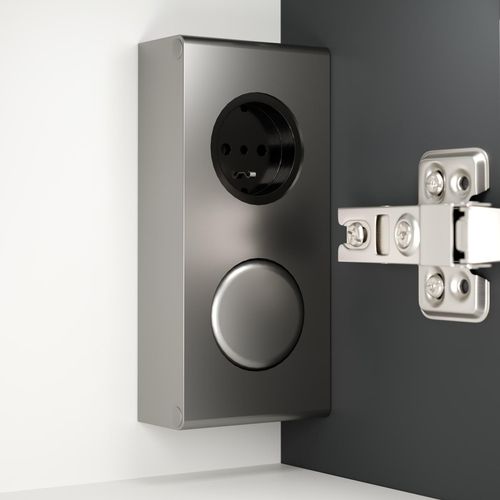 4251982674222 - Spiegelschrank 60cm inkl Design LED-Lampe und Glasböden weiss hochglanz