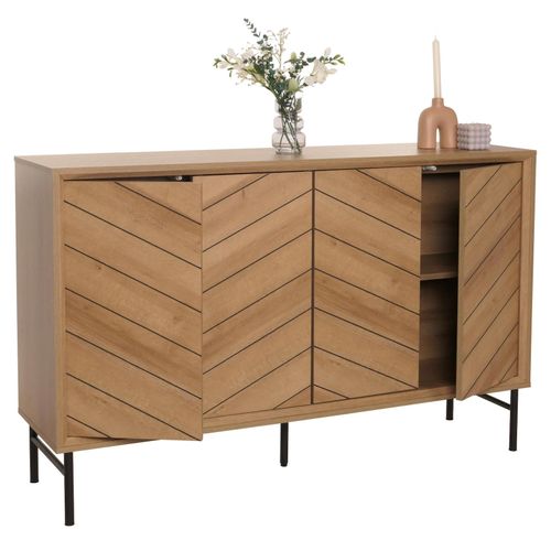 4057651645926 - Sideboard MCW-M50 Schrank Kommode Highboard Anrichte 94x151x40cm ~ natur