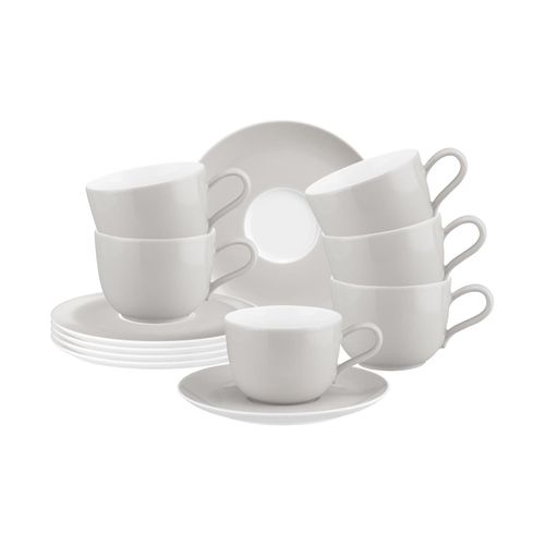 4262487297830 - Kaffeetassen mit Untertassen Liberty Pure Colors 260 ml 6er Set