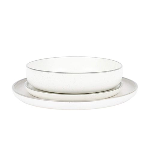 4005437322127 - Tafelservice 12 teilig Weiß Grau