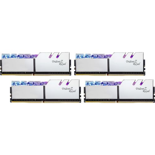 4713294223555 - Trident Z Royal DDR4-3600 - 64GB - CL16 - Quad Channel (4 pcs) - Intel XMP - Silber mit RGB 4713294223555 - Trident Z Royal DDR4-3600 - 64GB - CL16 - Quad Channel (4 pcs) - Intel XMP - Silber mit RGB