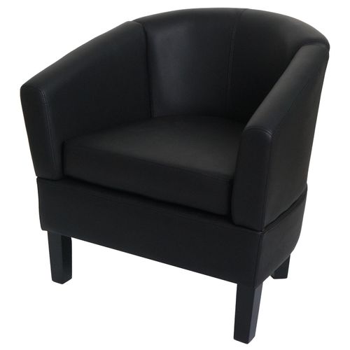 4057651770864 - Lounge-Sessel MCW-O17 Sessel Clubsessel Cocktailsessel MVG-zertifiziert Kunstleder ~ schwarz