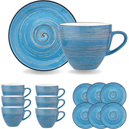 8682455436775 - Wilmax SPIRAL Tassen mit Untertassen 6er-Set 300 ml – Elegante Porzellantassen 8682455436775 - Wilmax SPIRAL Tassen mit Untertassen 6er-Set 300 ml – Elegante Porzellantassen