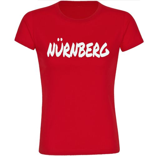4068859530501 - multifanshop Damen T-Shirt - Nürnberg - Textmarker - Druck weiß - Frauen