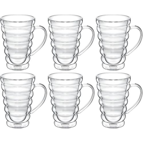 8682455437352 - Wilmax Thermogläser mit Henkel Bubble - 300 ml - 6er-Set - Doppelwandig 8682455437352 - Wilmax Thermogläser mit Henkel Bubble - 300 ml - 6er-Set - Doppelwandig