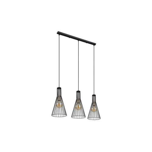 9007371436385 - Pendellampe Metall schwarz matt Gitterschirme H 120 cm 9007371436385 - Pendellampe Metall schwarz matt Gitterschirme H 120 cm