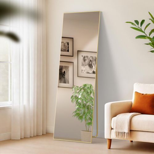 4255716353759 - Spiegel groß Benicia Standspiegel und Wandspiegel in einem Ganzkörperspiegel Metallrahmen in mehreren Größen und Farben