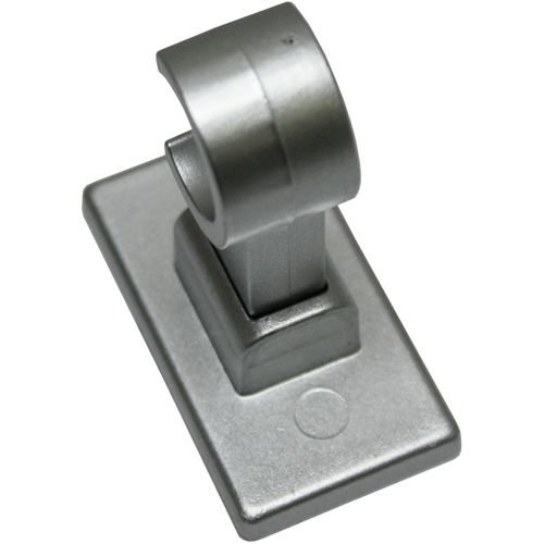4003018041382 - Träger für Caféhausstange Ø 12 mm silber (silberfarben matt) Ø12cm Gardinenstangenhalterungen Serie Caféhausstange California Ø 10 12 mm