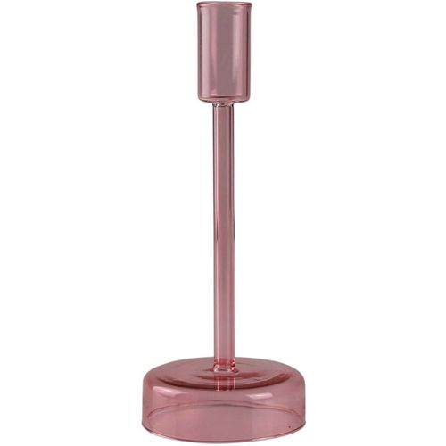 4056422271975 - Kerzenständer AM DESIGN aus roséfarbenem Glas rosa (rosé) B8cm H25cm Glas Kerzenhalter zeitlos und vielseitig einsetzbar