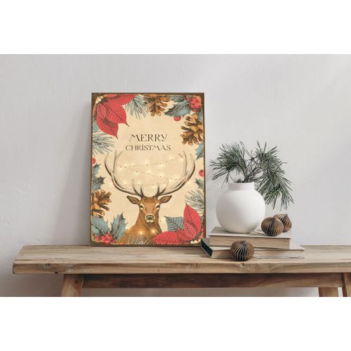 4067437115260 - Alu-Dibond-Druck QUEENCE Hirsch braun (farbe bild(er) braun) B20cm H30cm T02cm Alu Dibond Bilder Blätter Tannenzweige Schild 4067437115260 - Alu-Dibond-Druck QUEENCE Hirsch braun (farbe bild(er) braun) B20cm H30cm T02cm Alu Dibond Bilder Blätter Tannenzweige Schild