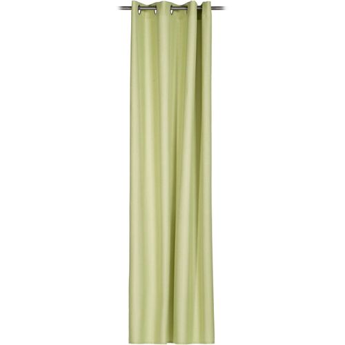 4021626362651 - Vorhang GÖZZE Linus Ösenschal Gardinen Gr 245 cm Ösen 140 cm grün Ösen Gardine HxB 245x140 Uni Panamagewebe