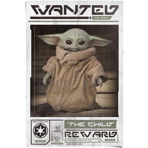 8714597590432 - Poster REINDERS Poster Mandalorian Baby Yoda The Child grün (farbe bild(er) grün) B61cm H915cm Papier Bilder