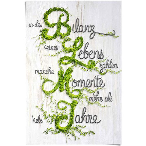 8714597552751 - Poster REINDERS Bilanz des Lebens Spruch grün (farbe bild(er) grün) B61cm H915cm Papier Bilder