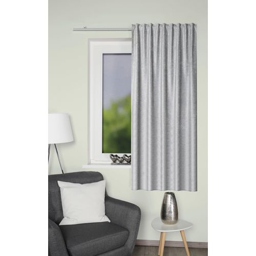 4056751485463 - Vorhang HOME WOHNIDEEN THERMOCHENILLE Gr 1 grau B135 H145 Polyester Gardinen Thermochenille THERMO Uni