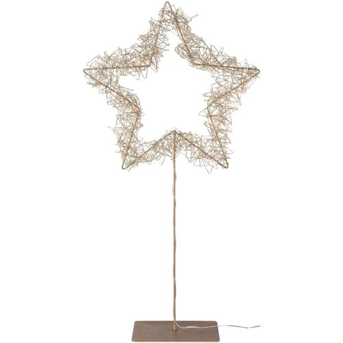 4003529921777 - Dekostern CREATIV LIGHT Weihnachtsstern Weihnachtsdeko gold (champagner) B35cm H85cm Metall Dekosterne aus Metall
