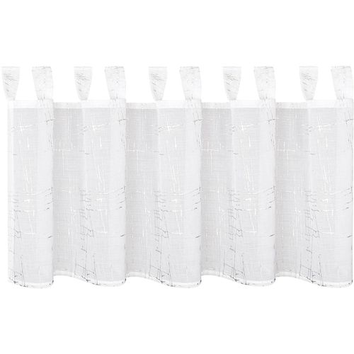 4007863688822 - Scheibengardine Femke Gr 1 bunt (silberfarben weiß) B145cm H50cm Wirkware Polyester Gardinen SB-Schlaufenbistro FEMKE