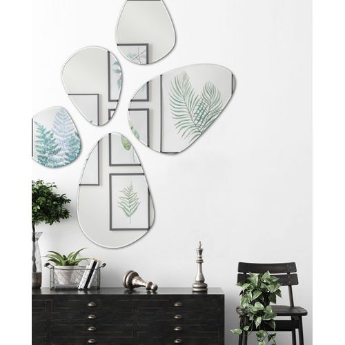 4251820307497 - Dekospiegel MIRRORS AND MORE Isabella Spiegel Gr B H T 30 cm x 30 cm x 07 cm glänzend grau Dekospiegel Wandspiegel