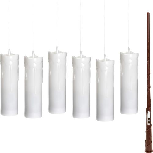 4028998047605 - IC WINTERWORLD LED Dekolicht Schwebende Kerzen mit Zauberstab als Fernbedienung beige (cremeweiß) Ø 5cm H 19cm 7 Stk Leuchten LED-Kerze Weihnachtsdeko mit Batteriebetrieb 4028998047605 - IC WINTERWORLD LED Dekolicht Schwebende Kerzen mit Zauberstab als Fernbedienung beige (cremeweiß) Ø 5cm H 19cm 7 Stk Leuchten LED-Kerze Weihnachtsdeko mit Batteriebetrieb