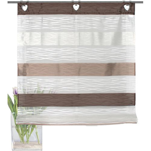 4056751110624 - Raffrollo HOME WOHNIDEEN BASENTO Gr 1 braun B45cm H135cm Scherli Obermaterial 100% Polyester Raffrollos 4056751110624 - Raffrollo HOME WOHNIDEEN BASENTO Gr 1 braun B45cm H135cm Scherli Obermaterial 100% Polyester Raffrollos