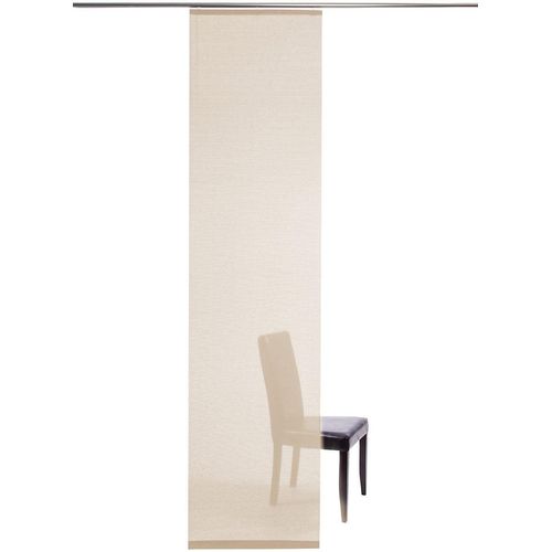 4043343580217 - Schiebegardine Manhattan Gardinen Gr 245 cm Klettband 60 cm beige (creme) Schiebegardinen transparent Gardine modern Wohnzimmer Schlafzimmer