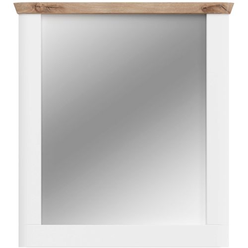 4066432016152 - Garderobenspiegel HOME AFFAIRE Halmstad weiß B79cm H89cm T6cm FSC-zertifizierter Holzwerkstoff Spiegelglas Spiegel Breite ca 79 cm