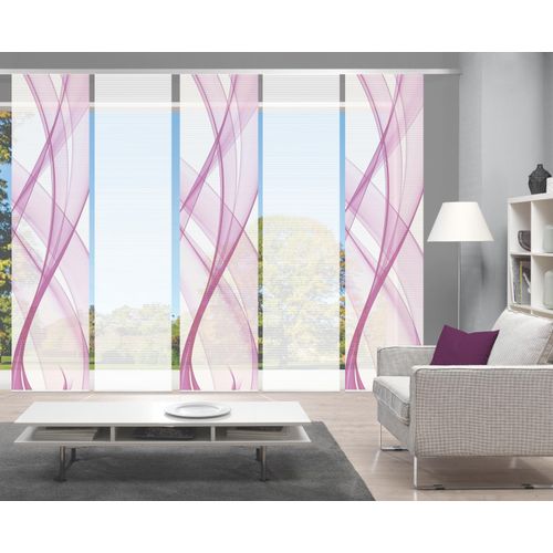 4056751516204 - Schiebegardine VISION PACOLIA Gr 1 pink B60cm H260cm Polyester Gardinen SETSCHIEBEVORHANGBAMBUSDIGITALDRUCK