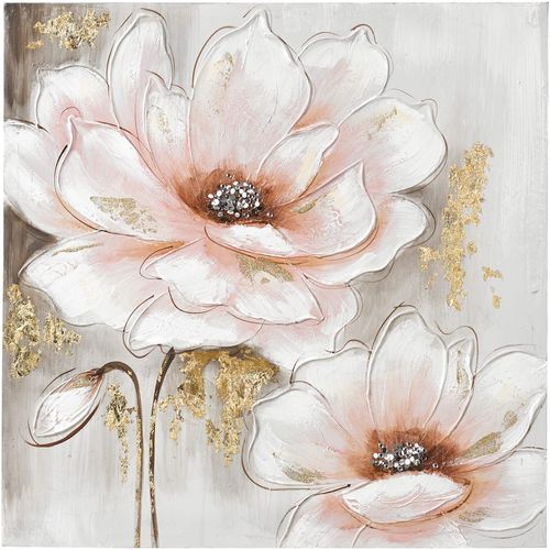 6930597943098 - unisex Originalgemälde in taupe-rosé Größe 60x60x3 cm Witt Weiden 80% Kunstleinwand 20% Kiefer Rahmen 100% Kiefer Bespannung 100% Kunstleinwand