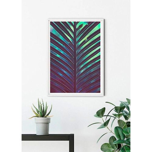 4055065154980 - KOMAR Poster Hide Bilder Kinderzimmer Schlafzimmer Wohnzimmer Gr B H 40 cm x 50 cm Pflanzen-Blätter 1 St bunt Poster