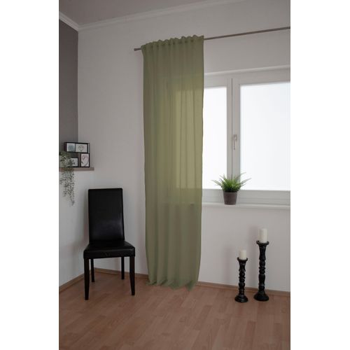 4043343673445 - Vorhang Lian Gardinen Gr 245 cm verdeckte Schlaufen 140 cm grün Verdeckte Schlaufen Vorhang Lian
