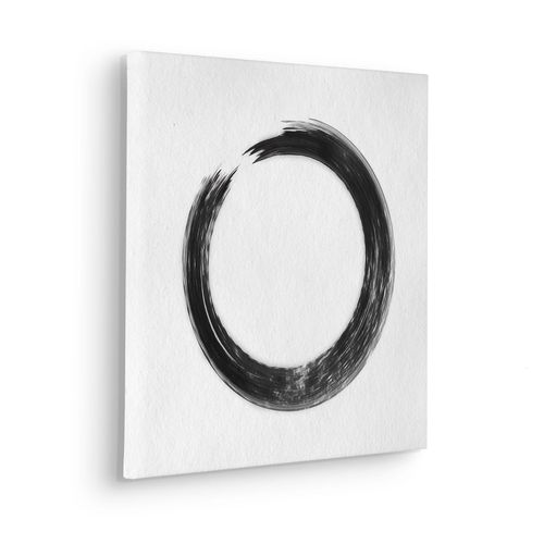 4055065030772 - Leinwandbild KOMAR Circular - Größe 40 x 40 cm schwarz (farbe bild(er) schwarz weiß) B40cm Papier Holz Bilder Keilrahmenbild mi Echtholzrahmen