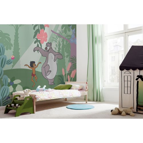 4055065411069 - Fototapete KOMAR Digitaldruck Vlies - Jungle Book Just Kidding - Größe 300 x 250 cm bunt Rollen Vlies Tapeten Kinderzimmer