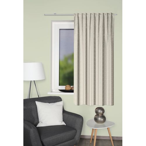 4056751485470 - Vorhang HOME WOHNIDEEN THERMOCHENILLE Gr 1 beige (natur) B135 H145 Polyester Gardinen Thermochenille THERMO Uni