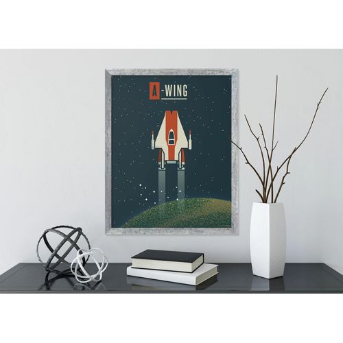 4055065191121 - Wandbild KOMAR Star Wars Geeky A-Wing bunt (farbe bild(er) bunt) Disney 1 Stk Vlies Bilder 40 x 50 cm (Breite x Höhe) - Kinderzimmer Dekoration