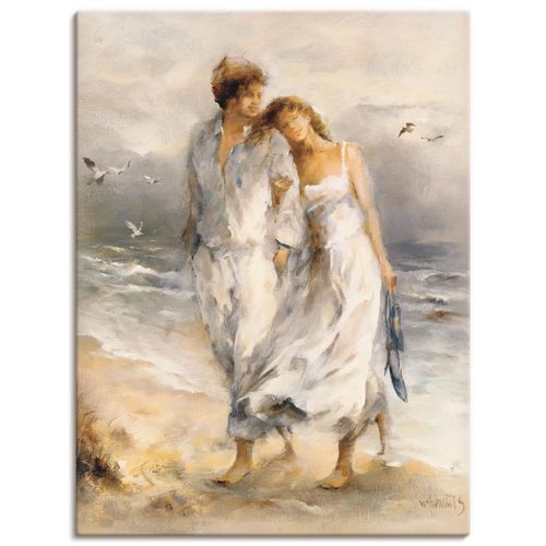 4057738459613 - Wandbild ARTLAND Verliebt Bilder Gr B H 60 cm x 80 cm Leinwandbild Paar Hochformat 1 St beige (naturfarben) Bild Poster Bilder als Leinwandbild Wandaufkleber oder in versch Größen