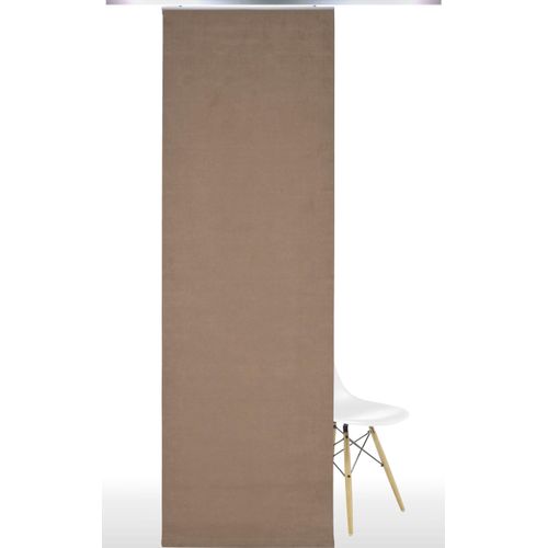 4016318276989 - Schiebegardine Gardinen Gr 245 cm Klettband 60 cm braun (hellbraun) Schiebegardinen blickdicht Gardine HxB 245x60