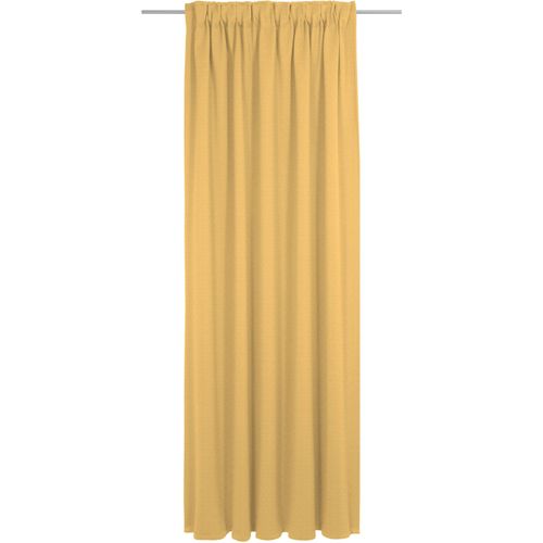 4004567451097 - Vorhang ADAM Uni Collection gelb B142cm H205cm Jacquard Baumwolle (Bio-Baumwolle) Gardinen Blickdichter aus 100% Bio-Baumwolle