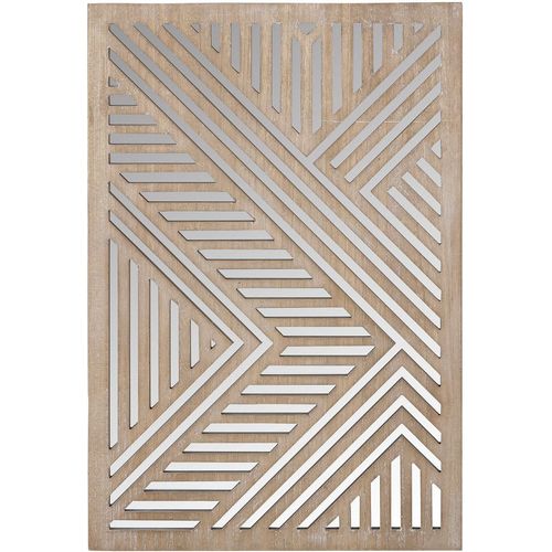 4063387696484 - Holzbild CASABLANCA BY GILDE Bild  Spiegel Enigma naturfarben H 78 cm beige (farbe bild(er) naturfarben) B53cm H78cm T3cm Bilder