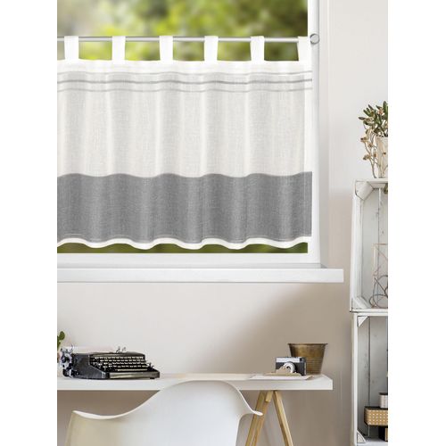 4005241864455 - Panneaux Cintia Gr 1 grau (anthrazit) B140cm H45cm Polyester Gardinen Fertigschal