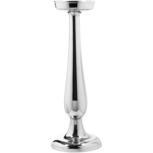 4042911440229 - Kerzenleuchter FINK MAGENTA silber (silberfarben) H36cm Ø125cm Aluminium Kerzenhalter Stumpenkerzenhalter aus Aluminium vernickelt
