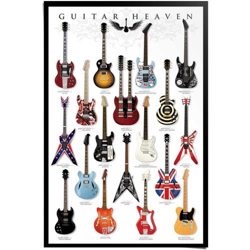 8714597316285 - Poster REINDERS Gitarren Sammlung bunt (farbe bild(er) mehrfarbig) B61cm H915cm Papier Bilder