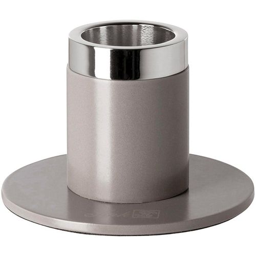 4042911402494 - Kerzenständer FINK ENNO Leuchter braun (hellbraun) B8cm H5cm T8cm Ø8cm Metall Kerzenhalter