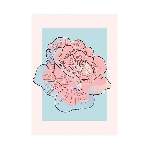 4055065160554 - Bild KOMAR Cinderella Rose bunt (farbe bild(er) bunt) B50cm H70cm Holz Papier Bilder Wandbild zur Dekoration im Kinderzimmer - ohne Rahmen