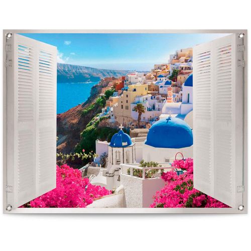 8714597628142 - Poster REINDERS Santorini blau (farbe bild(er) blau) B80cm H60cm T01cm Leinwand Bilder