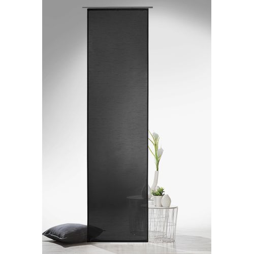 4005385143065 - Schiebegardine WECKBRODT Klara Gr 1 grau (anthrazit) B60cm H245cm Polyester Gardinen Raumteiler Wildseiten - Optik halbtransparent Store