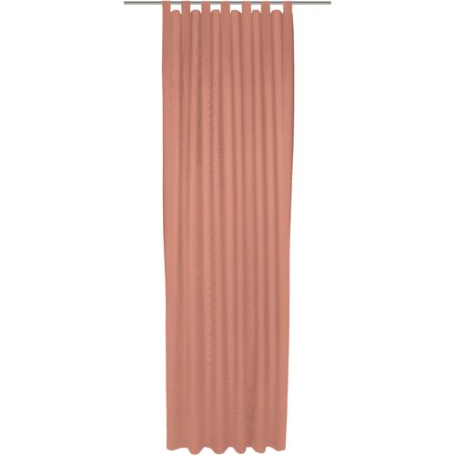 4004567473280 - Vorhang WIRTH Uni Collection light orange Gardinen 255cm Schlaufen 142cm Baumwolle (Bio-Baumwolle) nach Maß B142cm H255cm