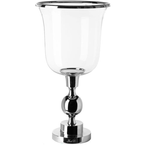 4042911462818 - Windlicht FINK SAMANTA silber (silberfarben) H48cm Ø26cm Aluminium Glas Kerzenhalter Kerzenhalter aus Aluminium und Glas 4042911462818 - Windlicht FINK SAMANTA silber (silberfarben) H48cm Ø26cm Aluminium Glas Kerzenhalter Kerzenhalter aus Aluminium und Glas