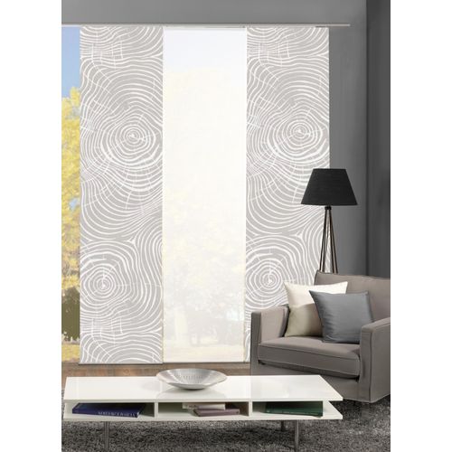 4056751261012 - Schiebegardine HOME WOHNIDEEN MADERAS Gr 1 weiß (wollweiß) B60cm H245cm Polyester Gardinen HxB 245x60 inkl Befestigungszubehör