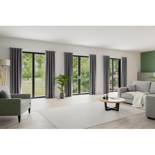 4043343677429 - Vorhang Kalin Gr 1 grau B140cm H245cm Obermaterial 100% Polyester Gardinen Fertigschal