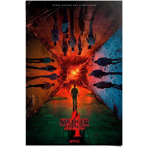 8714597632446 - Poster REINDERS Stranger Things - every ending has a beginning rot (farbe bild(er) rot) B61cm H915cm T01cm Papier Bilder